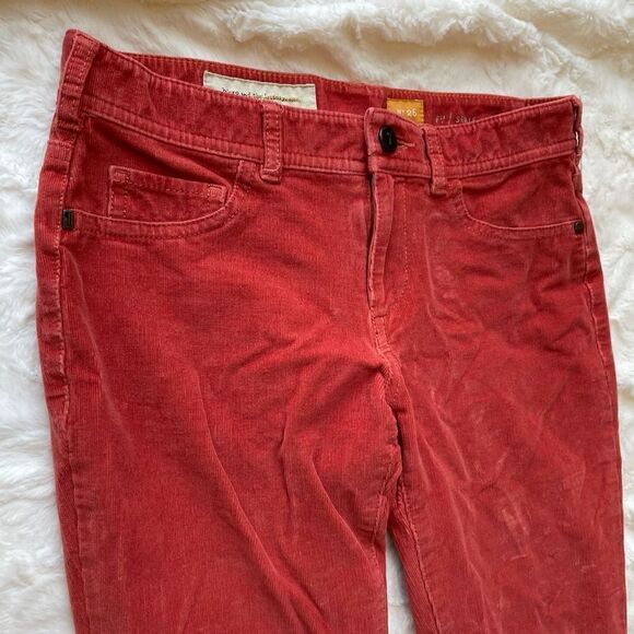 Pilcro Red Serif Corduroy Skinny Jeans - Women’s 26 - Picture 7 of 11